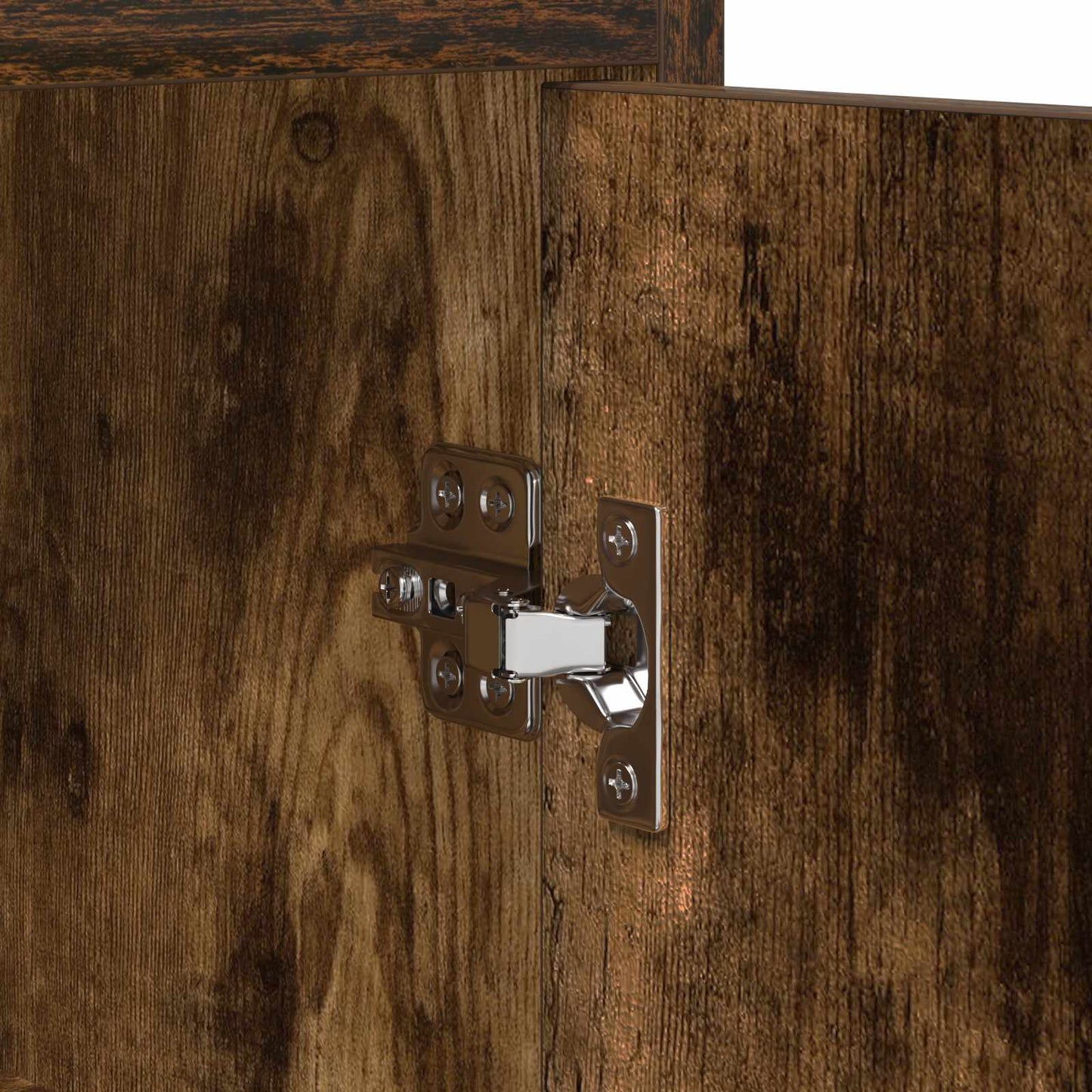 Nattbord 2 pcs Røkt Eik 40 x 30 x 60 cm Konstruert tre