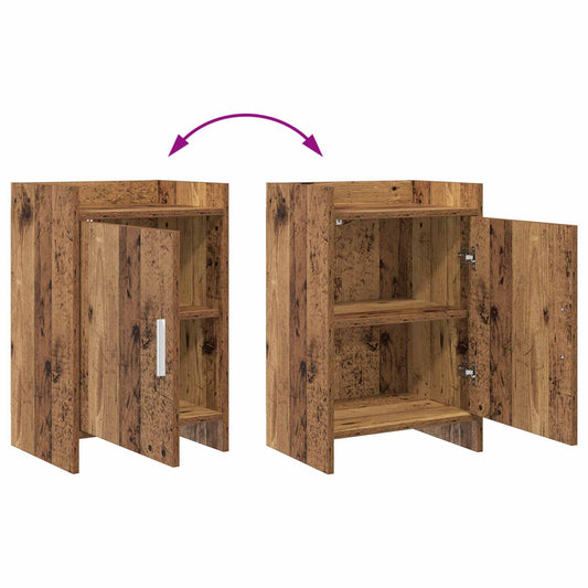 Nattbord Gammelt tre 40 x 30 x 60 cm Konstruert tre