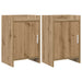 Nattbord 2 pcs Artisan eik 40 x 30 x 60 cm Konstruert tre