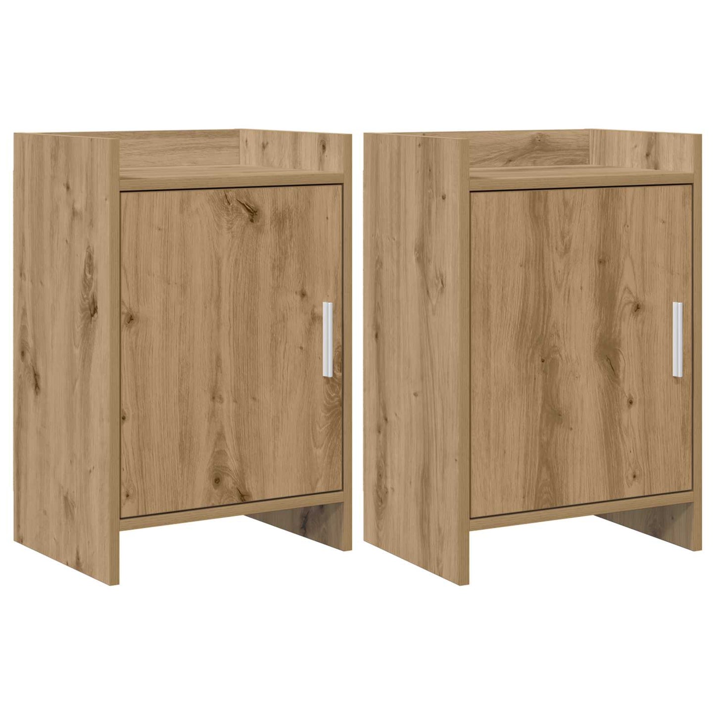 Nattbord 2 pcs Artisan eik 40 x 30 x 60 cm Konstruert tre
