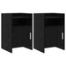 Nattbord 2 pcs Svart eik 40 x 36 x 60 cm Konstruert tre