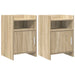 Nattbord 2 pcs Sonoma eik 40 x 36 x 60 cm Konstruert tre