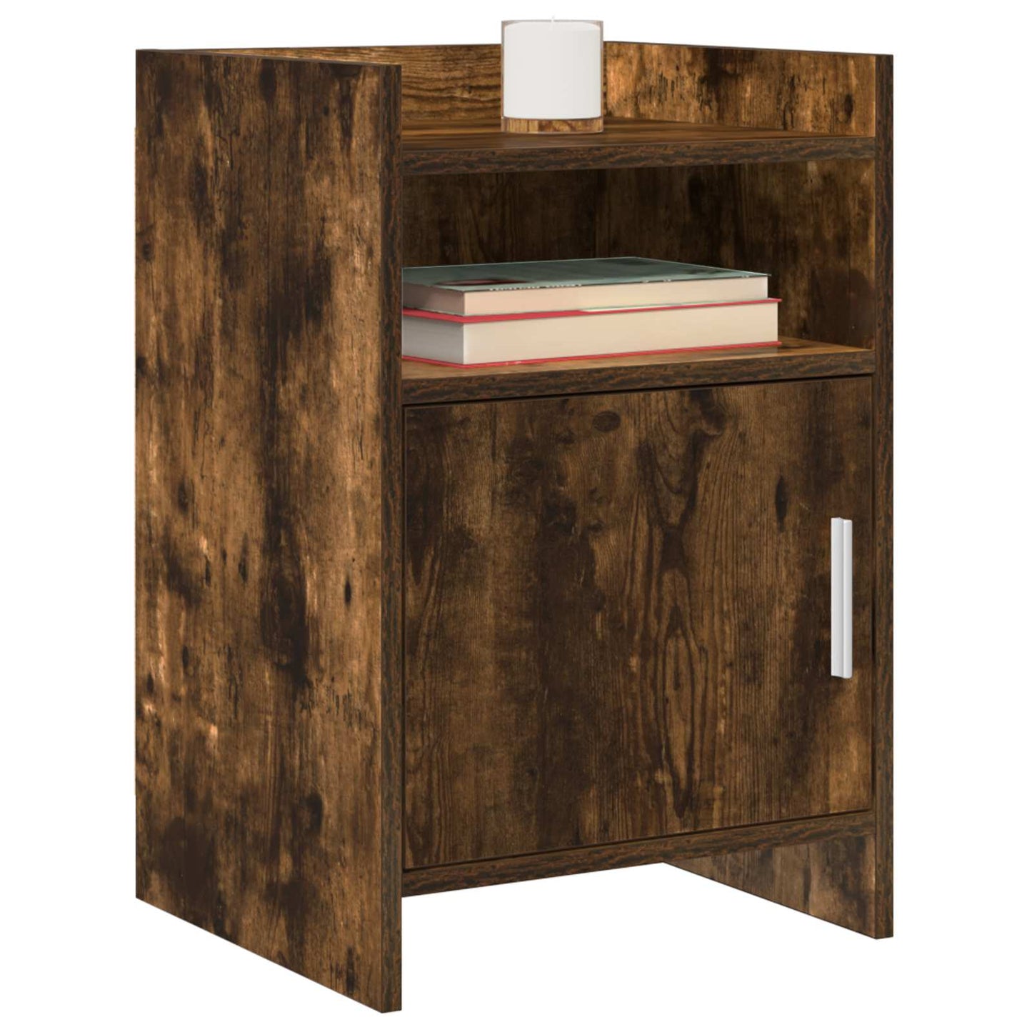 Nattbord 2 pcs Røkt Eik 40 x 36 x 60 cm Konstruert tre