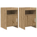 Nattbord 2 pcs Artisan eik 40 x 36 x 60 cm Konstruert tre