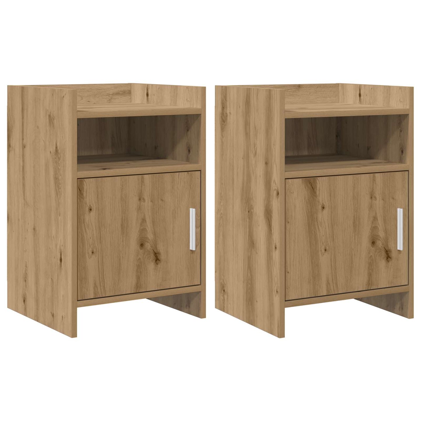 Nattbord 2 pcs Artisan eik 40 x 36 x 60 cm Konstruert tre