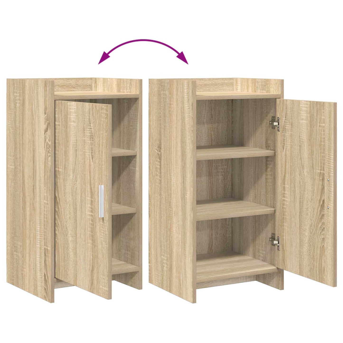 Serviesskap Sonoma eik 40 x 36 x 80 cm Konstruert tre