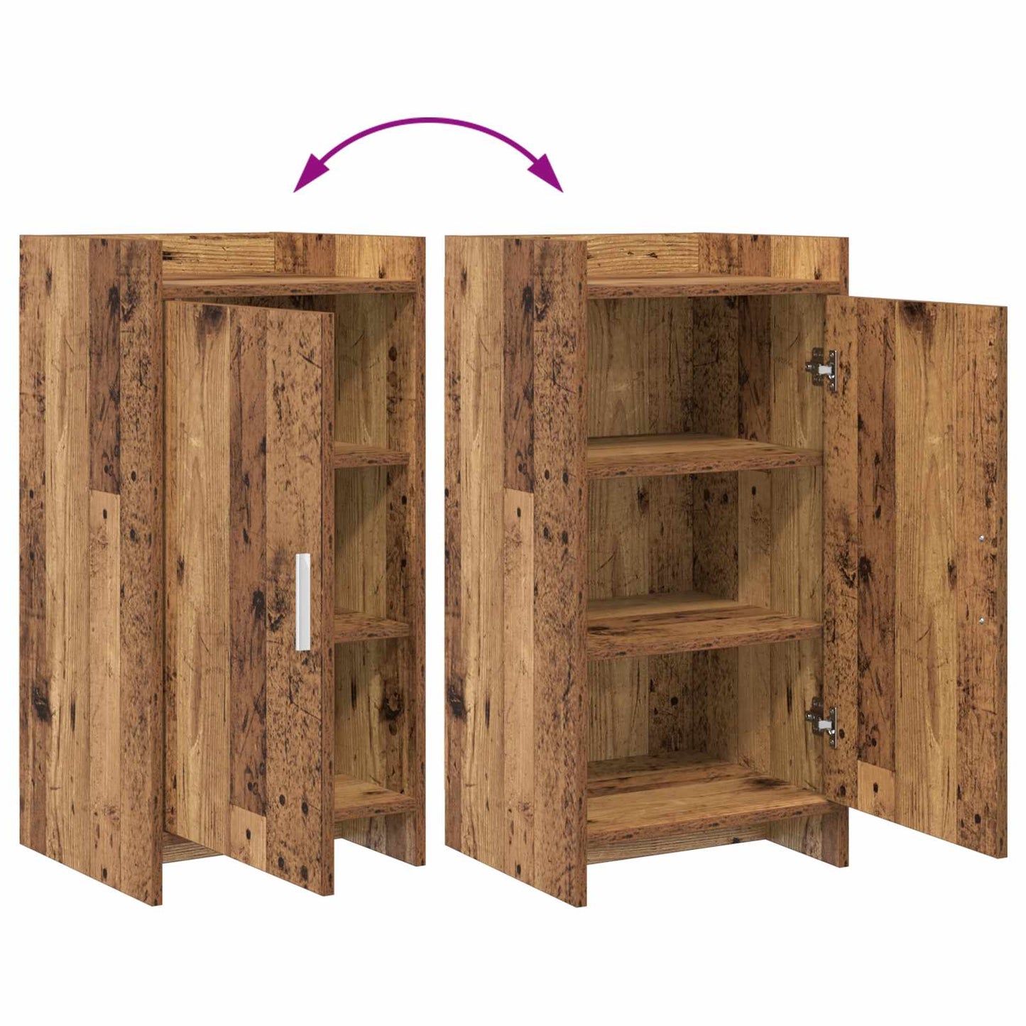 Serviesskap Gammelt tre 40 x 36 x 80 cm Konstruert tre