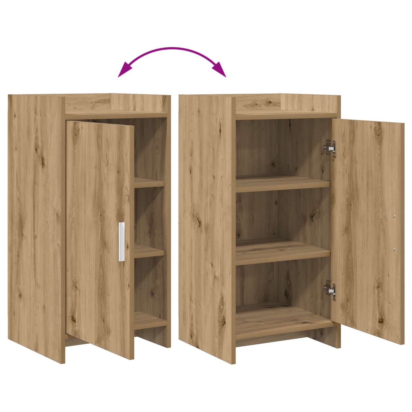Serviesskap Artisan eik 40 x 36 x 80 cm Konstruert tre