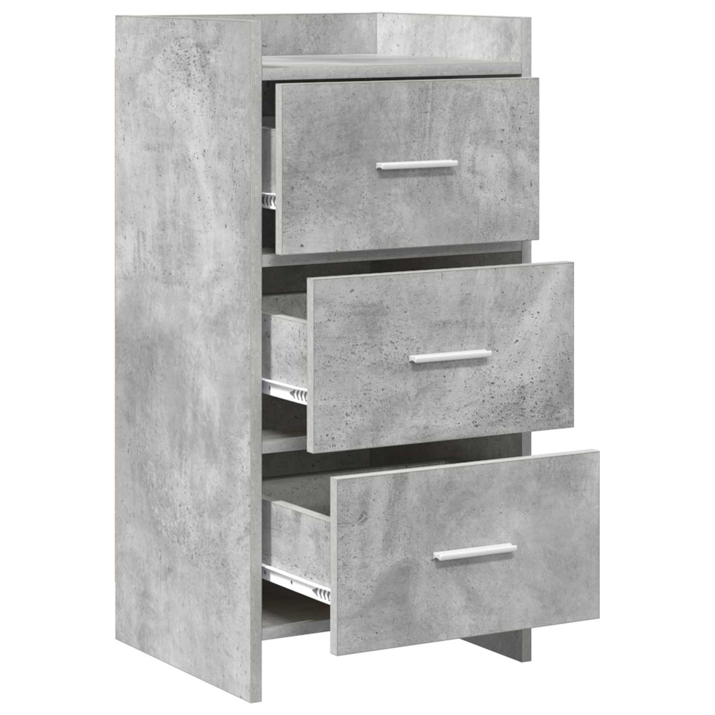 Serviesskap Betonggrå 40 x 36 x 80 cm Konstruert tre