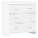 Serviesskap Hvit 75 x 33 x 80 cm Konstruert tre