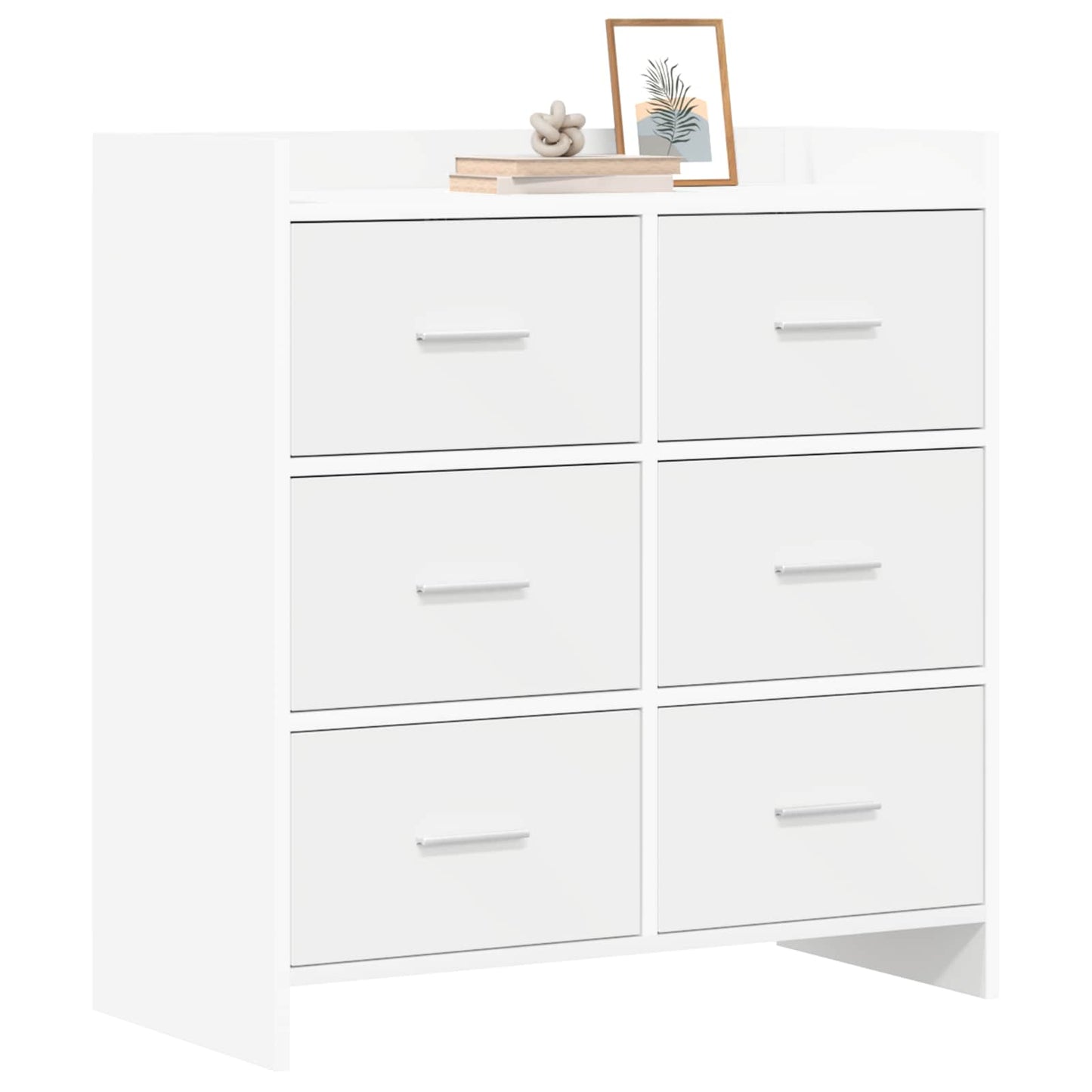 Serviesskap Hvit 75 x 33 x 80 cm Konstruert tre