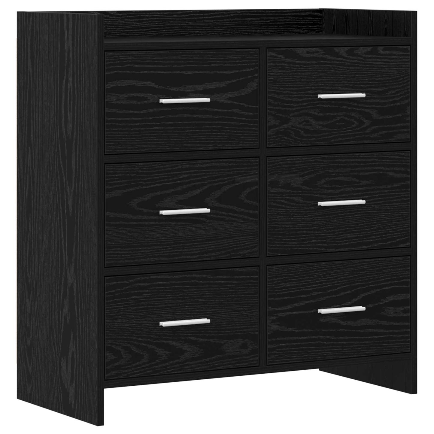 Serviesskap Svart eik 75 x 33 x 80 cm Konstruert tre