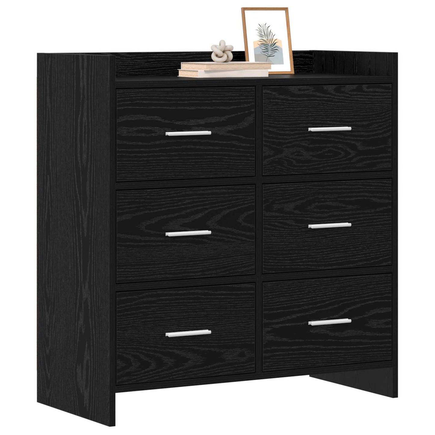 Serviesskap Svart eik 75 x 33 x 80 cm Konstruert tre