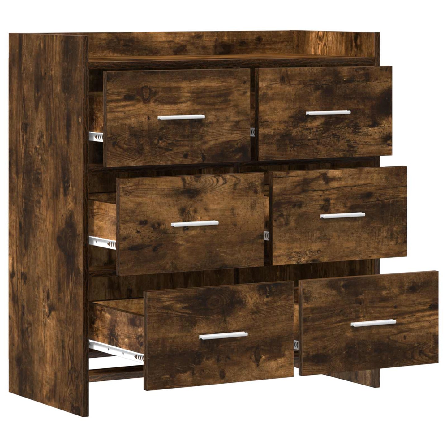 Serviesskap Røkt Eik 75 x 33 x 80 cm Konstruert tre