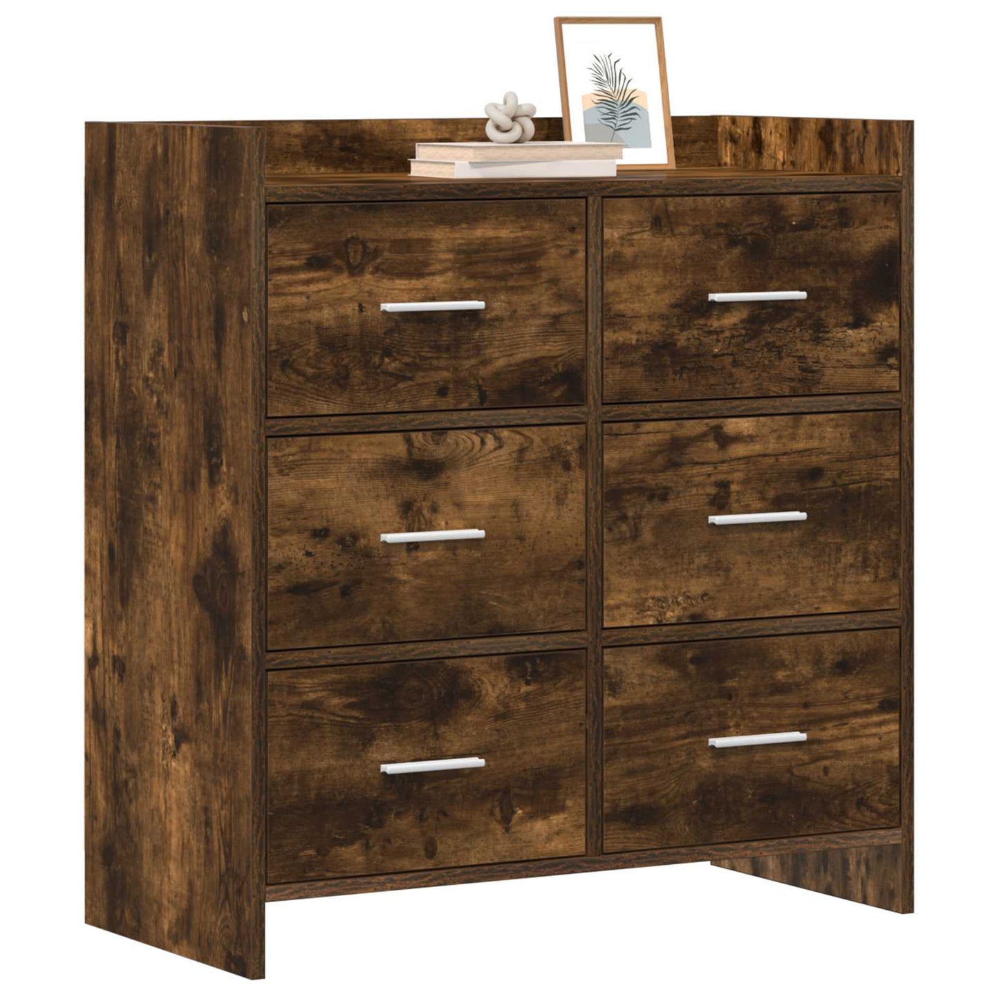 Serviesskap Røkt Eik 75 x 33 x 80 cm Konstruert tre