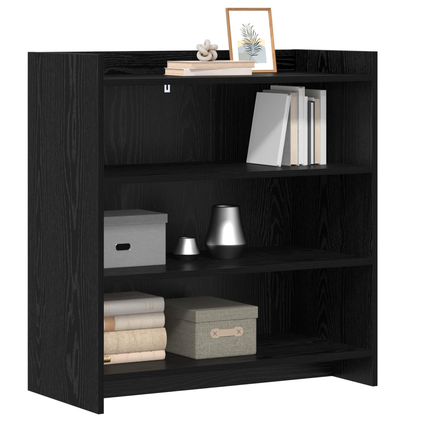 Serviesskap Svart eik 75 x 36 x 80 cm Konstruert tre