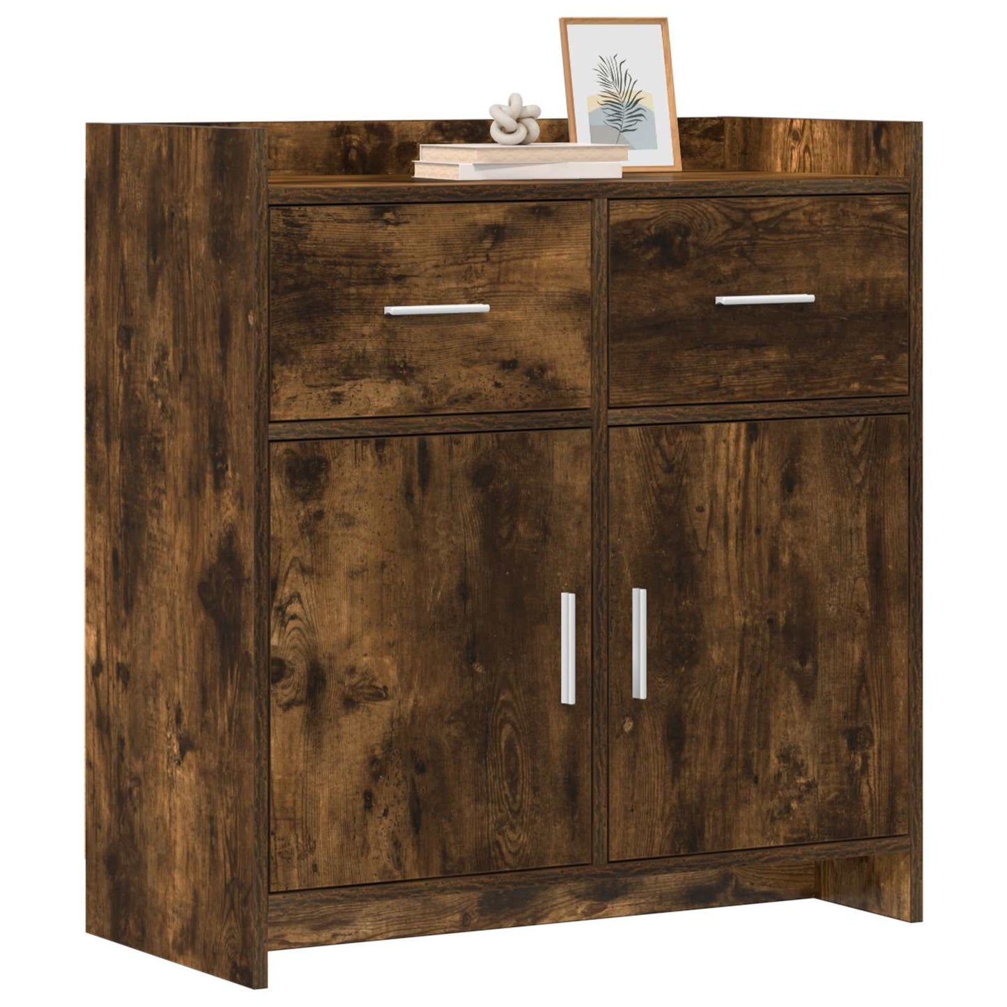Serviesskap Røkt Eik 75 x 36 x 80 cm Konstruert tre