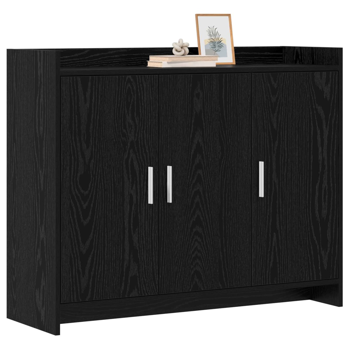 Serviesskap Svart eik 98,5 x 33 x 80 cm Konstruert tre