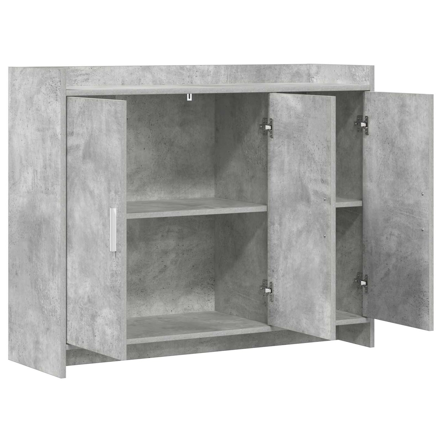 Serviesskap Betonggrå 98,5 x 33 x 80 cm Konstruert tre