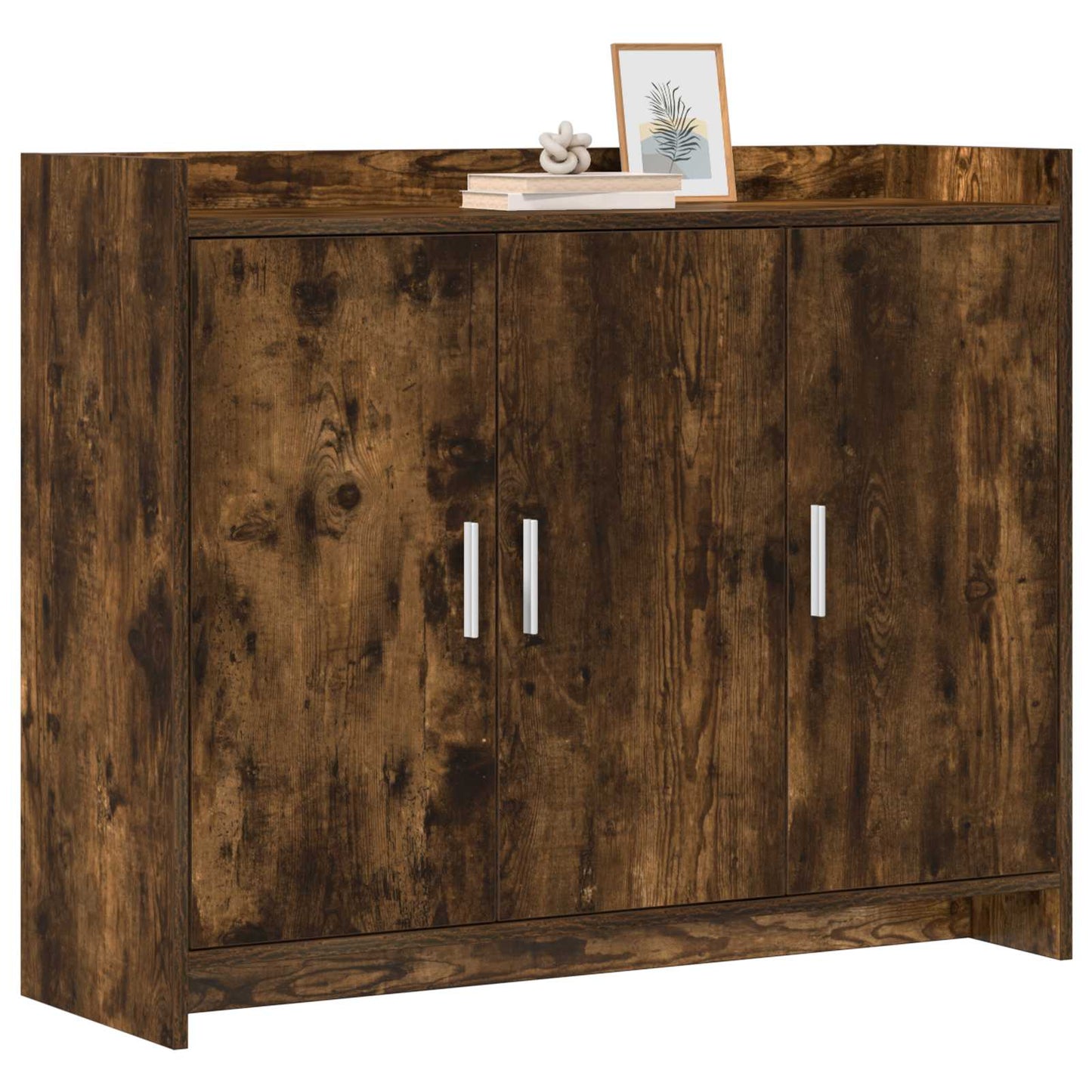 Serviesskap Røkt Eik 98,5 x 33 x 80 cm Konstruert tre