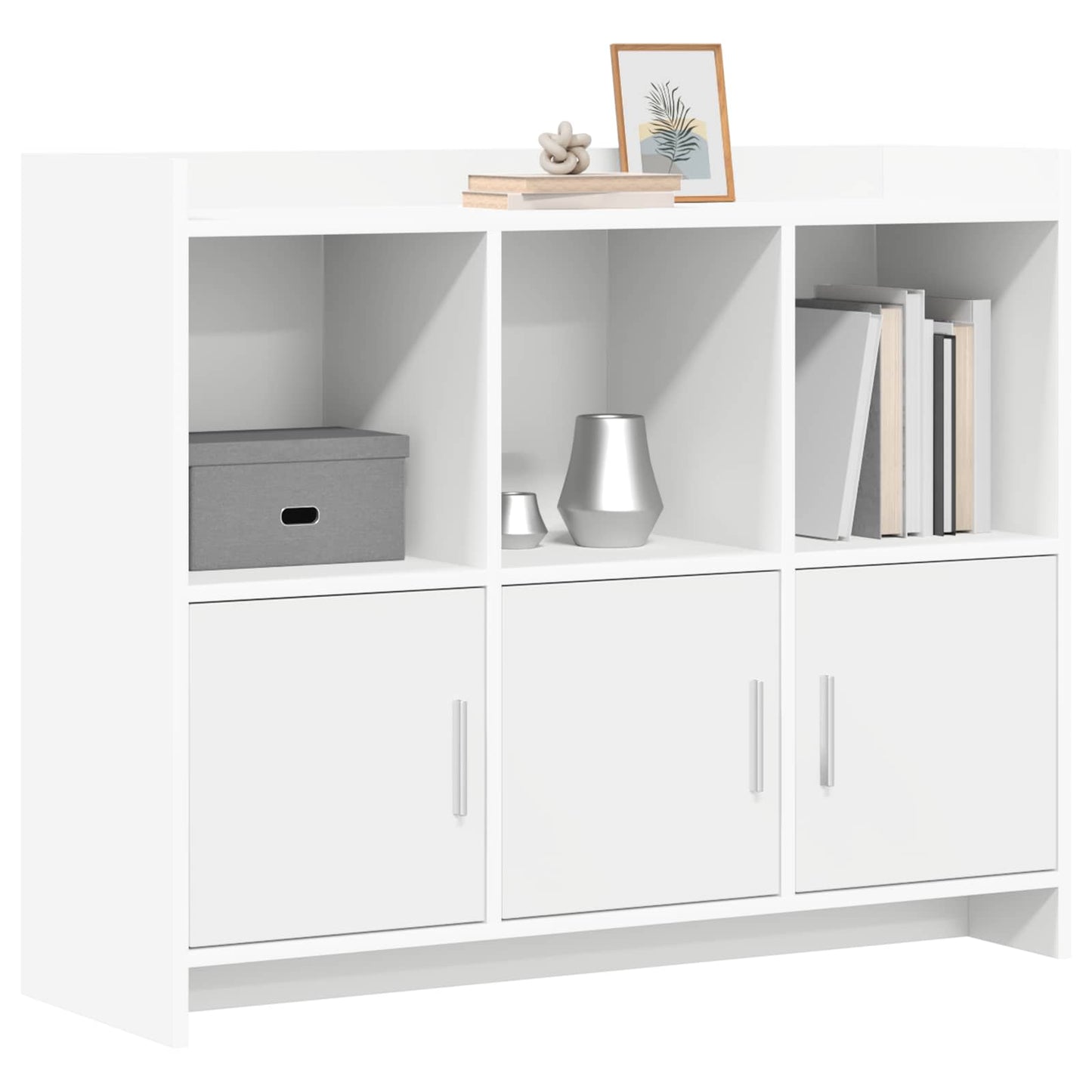 Serviesskap Hvit 98,5 x 33 x 80 cm Konstruert tre