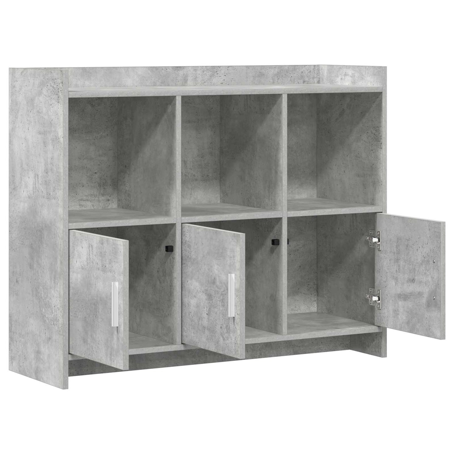 Serviesskap Betonggrå 98,5 x 33 x 80 cm Konstruert tre