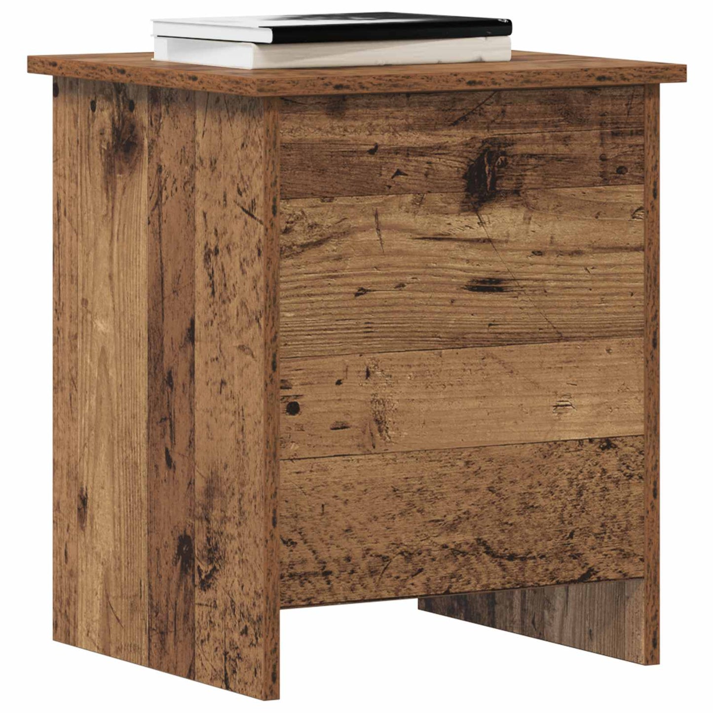 Oppbevaringskiste Gammelt tre 40 x 40 x 50 cm Konstruert tre