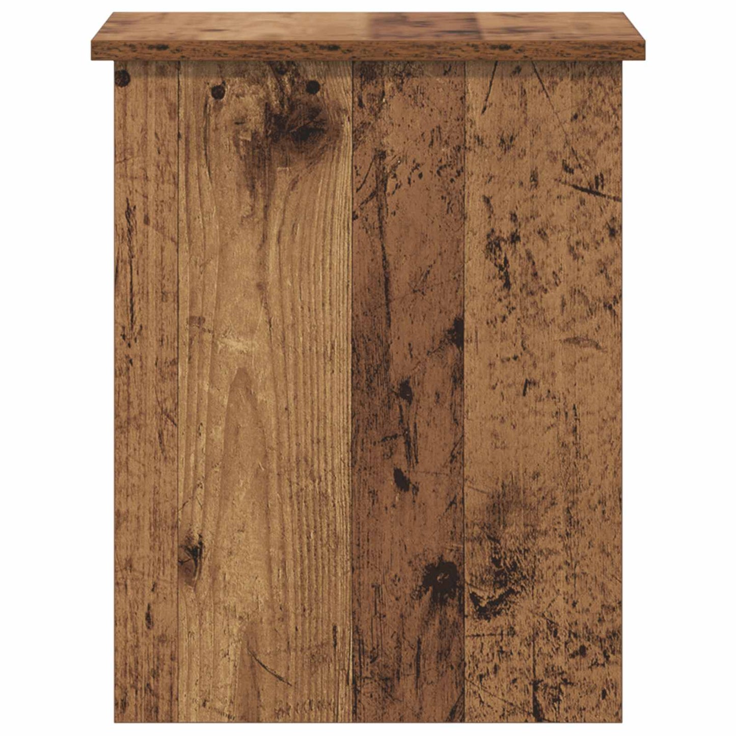 Oppbevaringskiste Gammelt tre 40 x 40 x 50 cm Konstruert tre