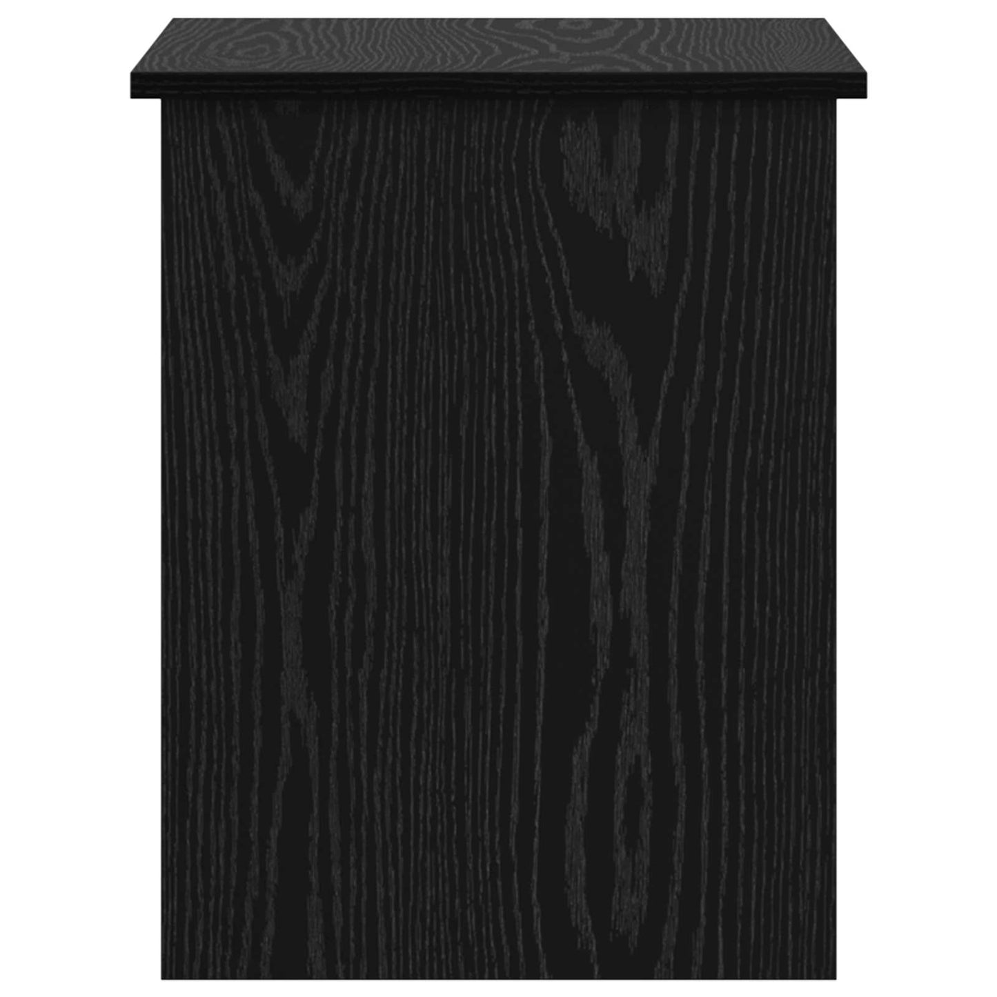 Oppbevaringskiste Svart eik 60 x 40 x 50 cm Konstruert tre