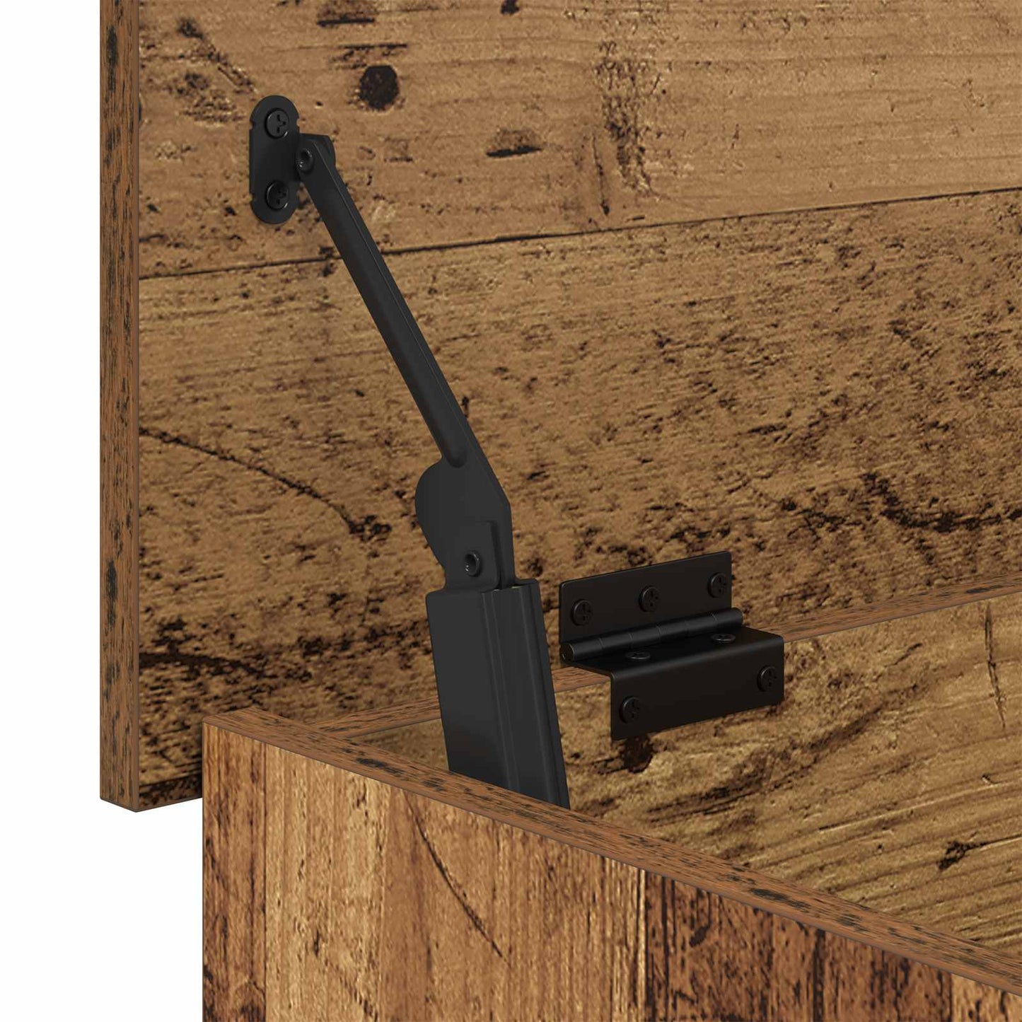 Oppbevaringskiste Gammelt tre 60 x 40 x 50 cm Konstruert tre