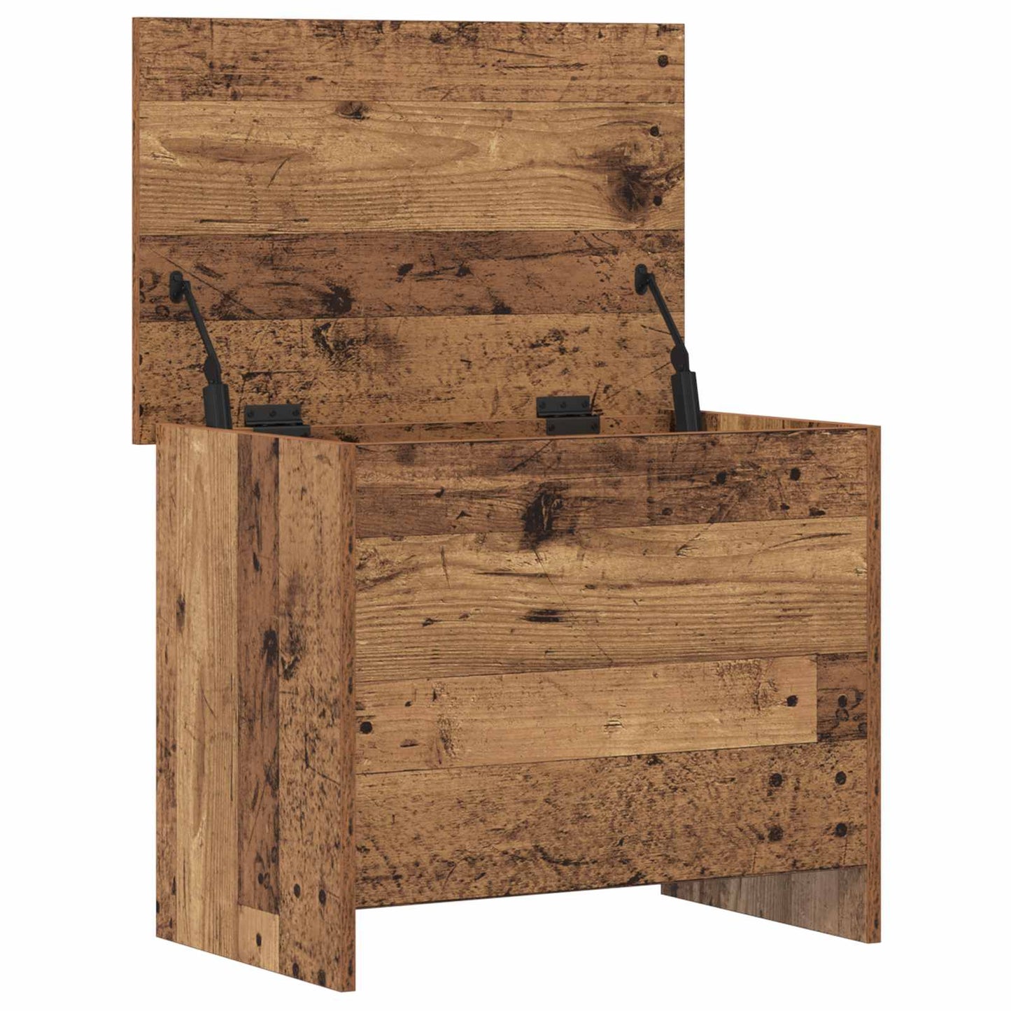 Oppbevaringskiste Gammelt tre 60 x 40 x 50 cm Konstruert tre