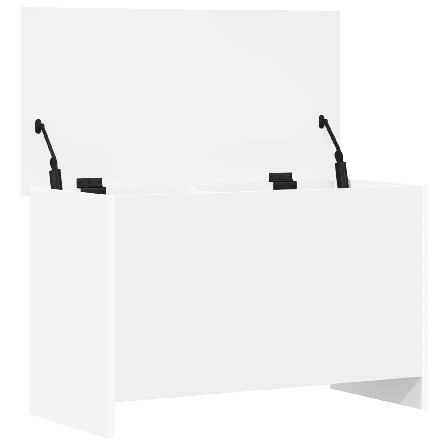 Oppbevaringskiste Hvit 80 x 40 x 50 cm Konstruert tre