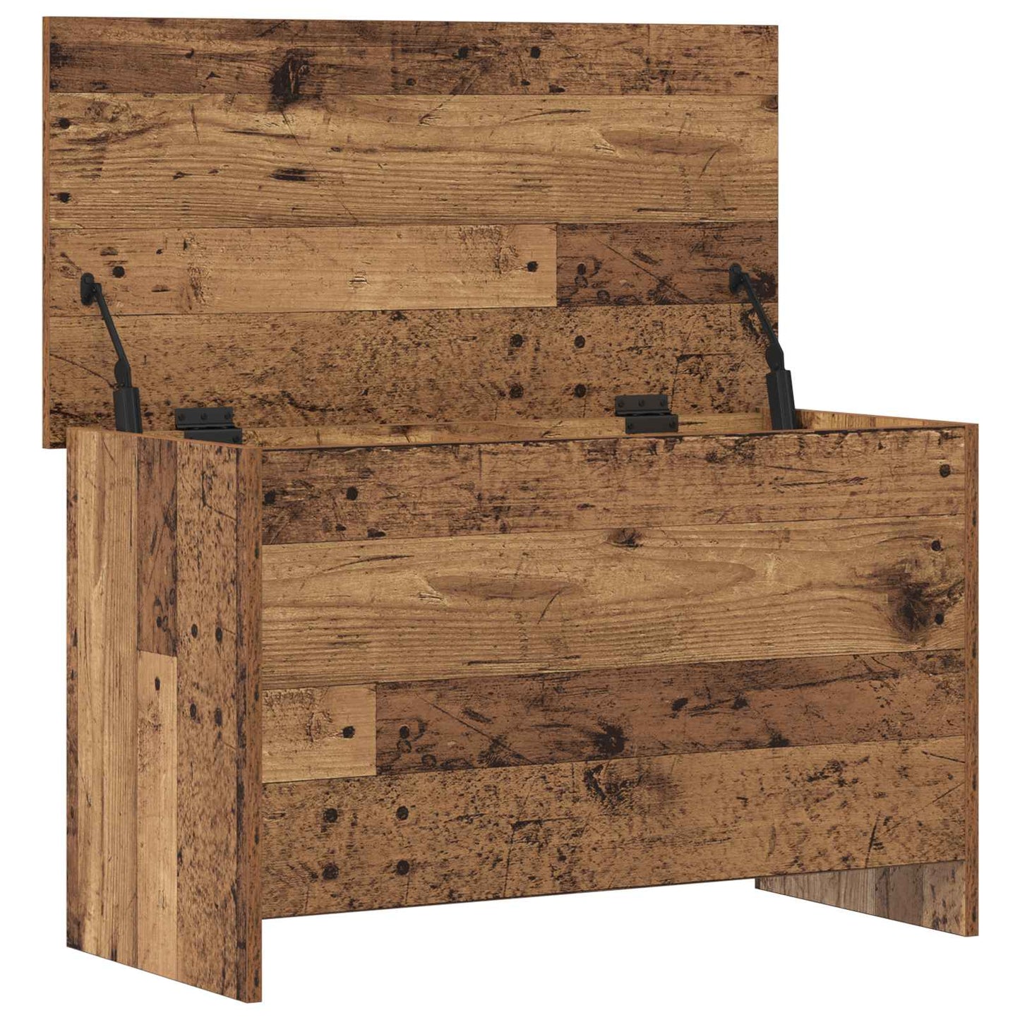 Oppbevaringskiste Gammelt tre 80 x 40 x 50 cm Konstruert tre