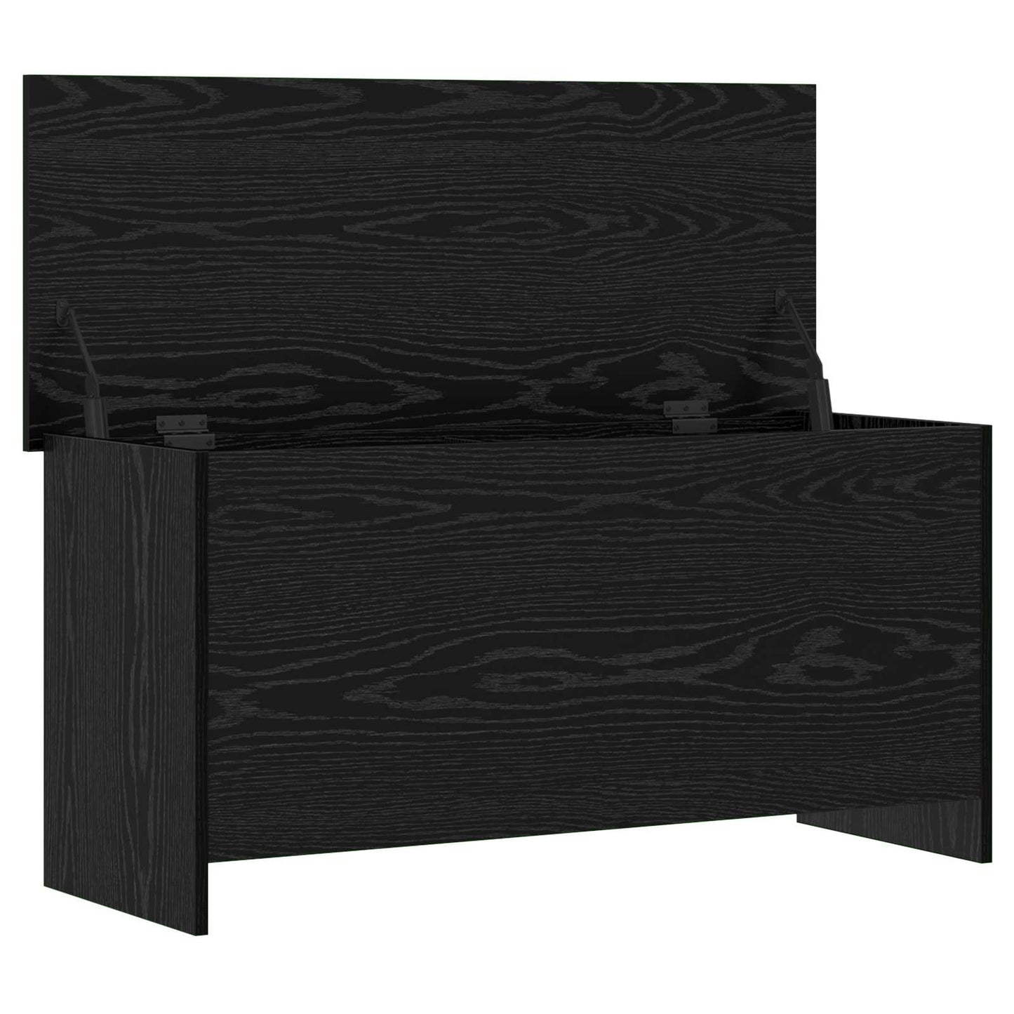 Oppbevaringskiste Svart eik 100 x 40 x 50 cm Konstruert tre