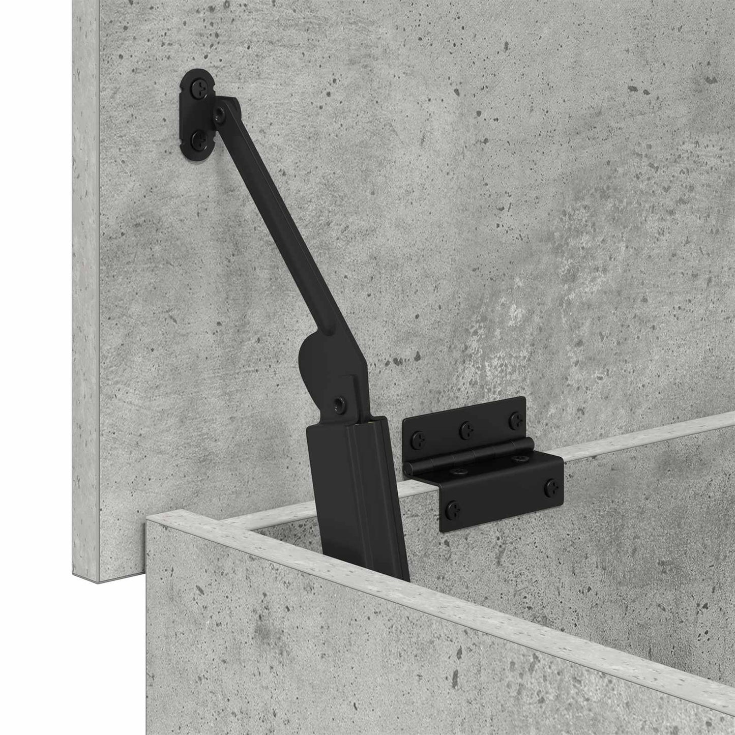 Oppbevaringskiste Betonggrå 100 x 40 x 50 cm Konstruert tre