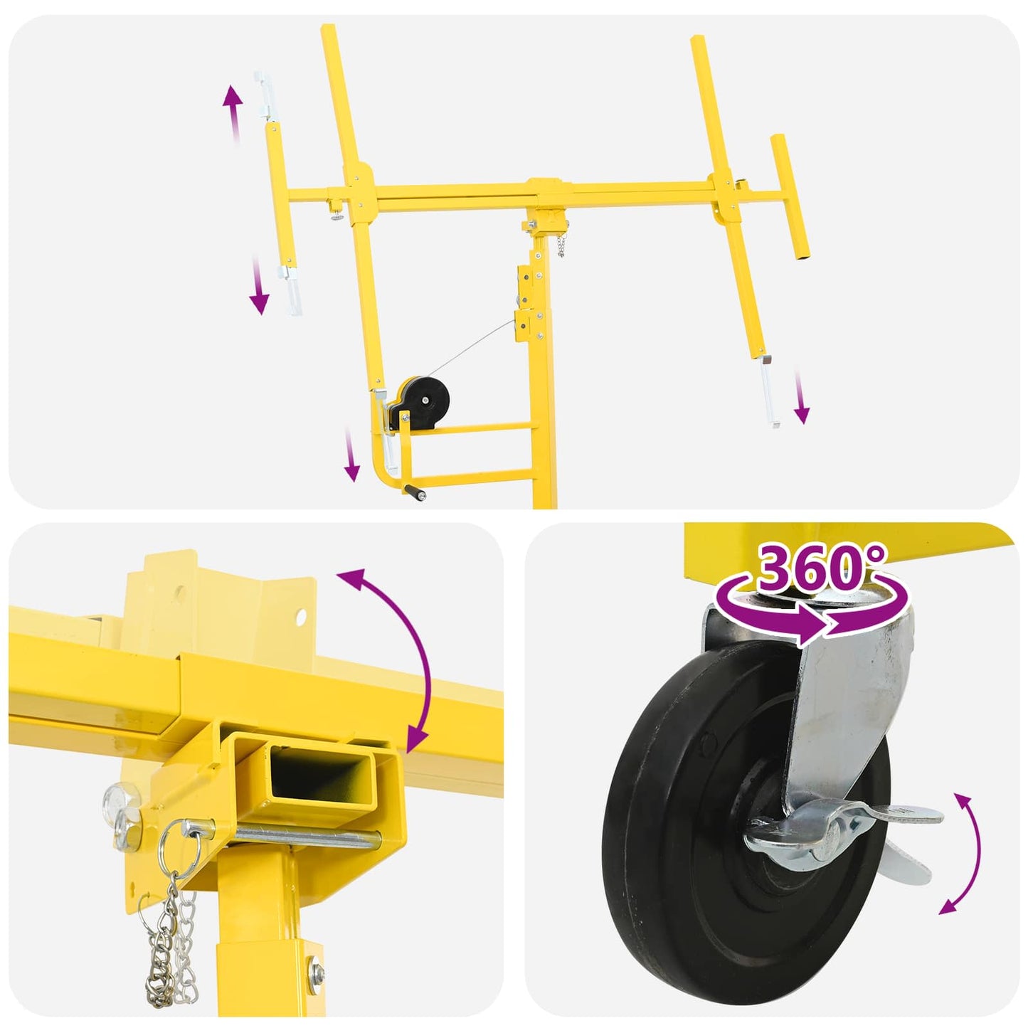 Gipsplater Lifter Gul 300 x 107 x 330 cm Stål