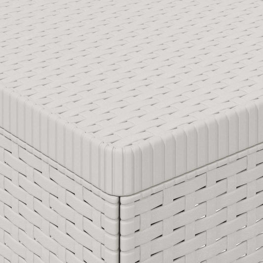 1-seters Hage Sofa Rattan Utseende PP Hvit