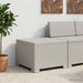 1-seters Hage Sofa Rattan Utseende PP Hvit