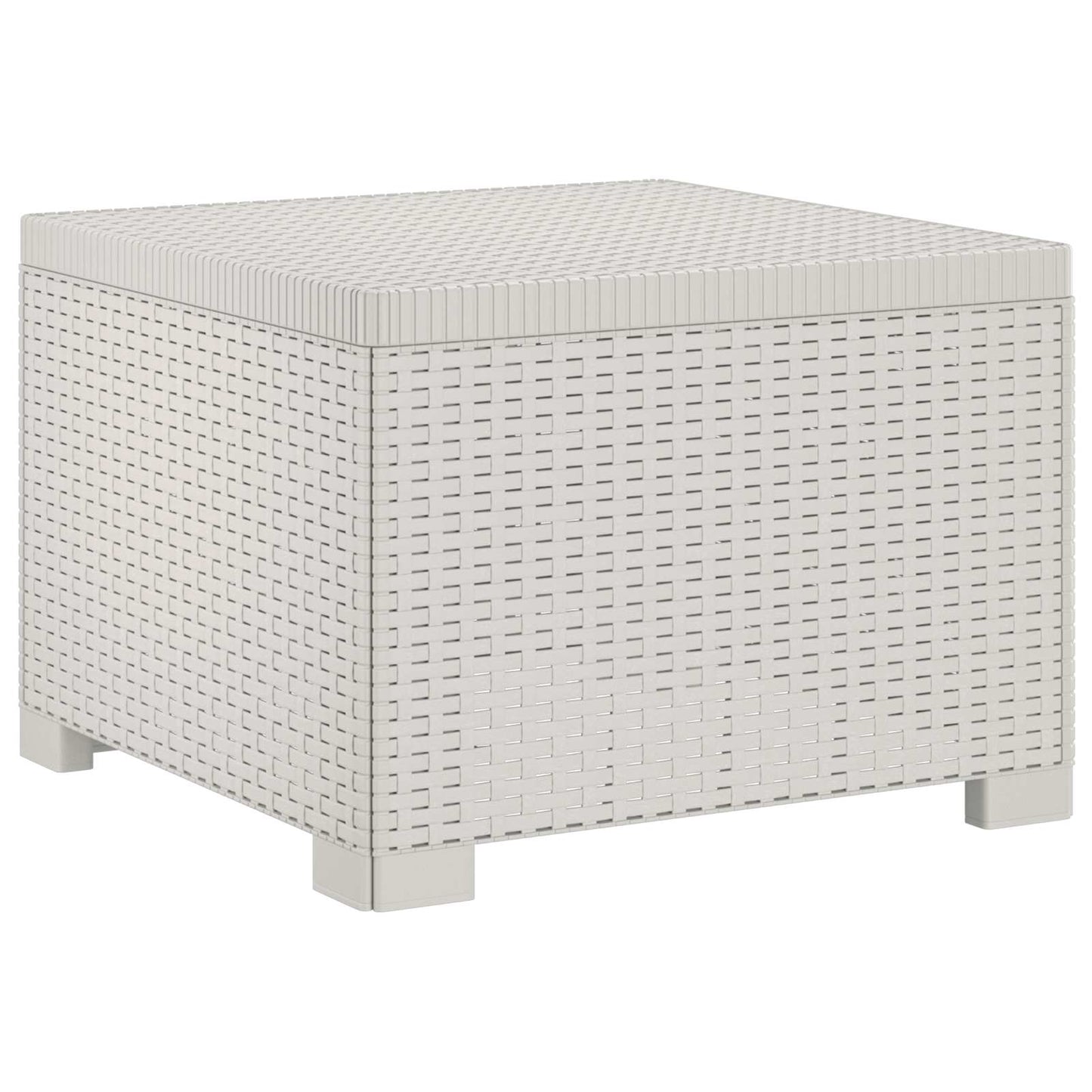 1-seters Hage Sofa Rattan Utseende PP Hvit