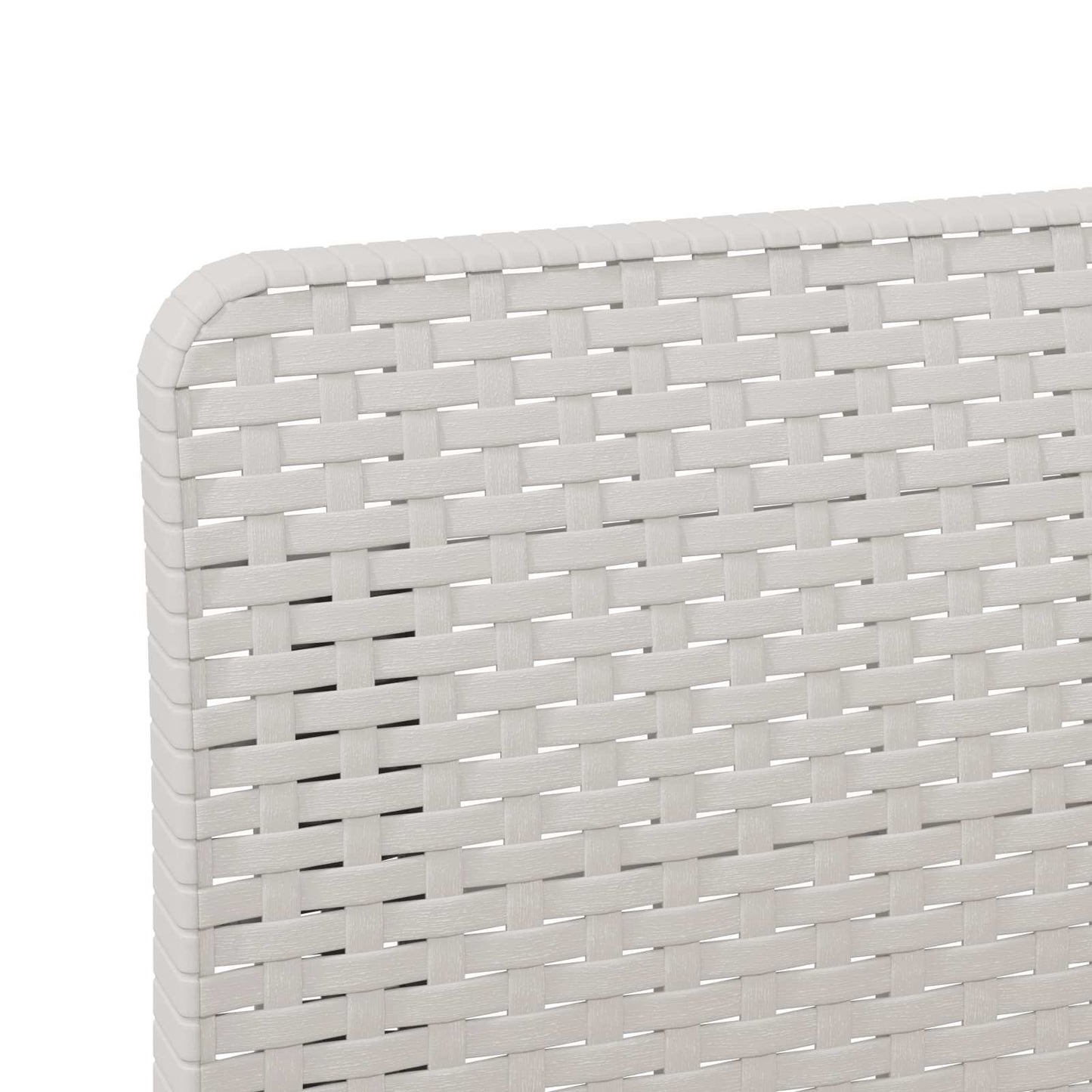 1-seters Hage Sofa Rattan Utseende PP Hvit