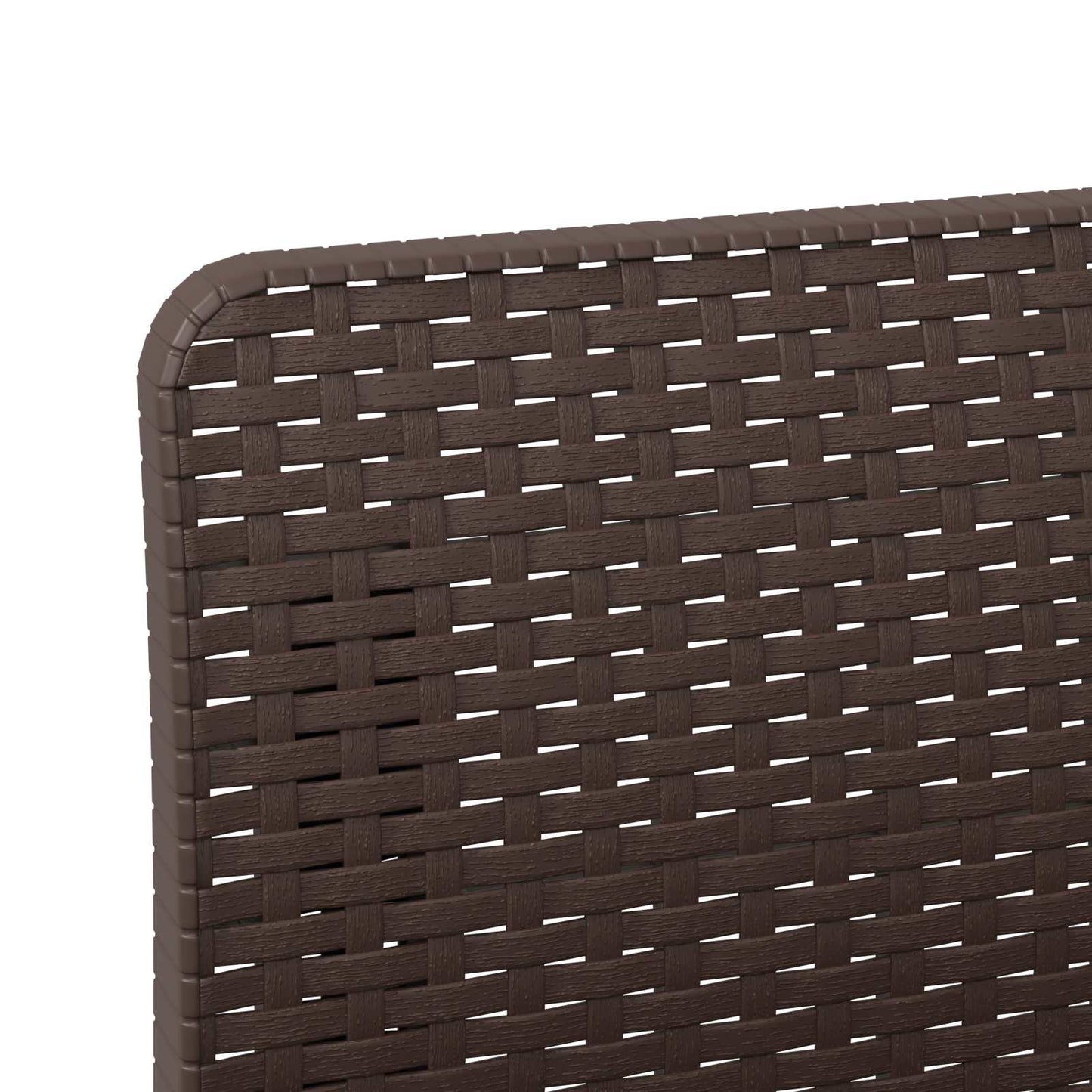 1-seters Hage Sofa Rattan Utseende PP Brun