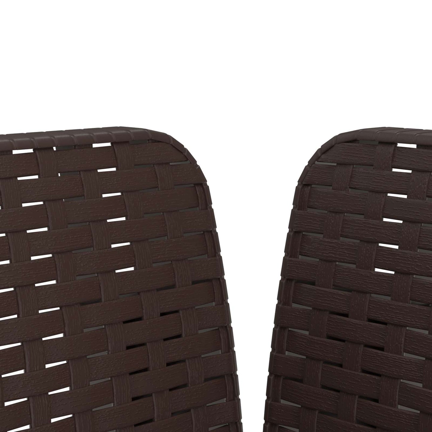 1-seters Stol med Pute Rattan Utseende PP Brun