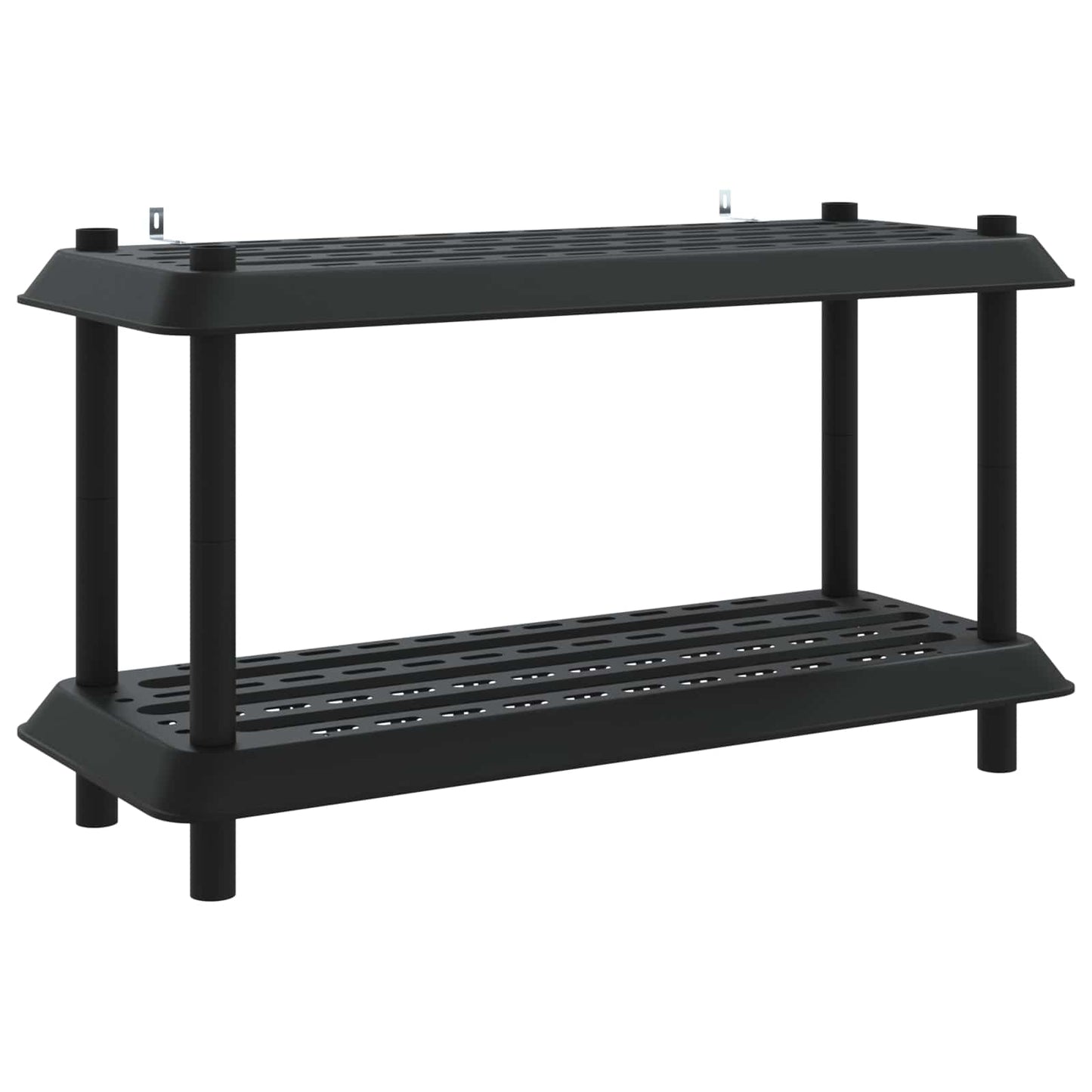 Hyllesystem 2 nivåer 100 x 40 x 55,5 cm PP Antrasitt