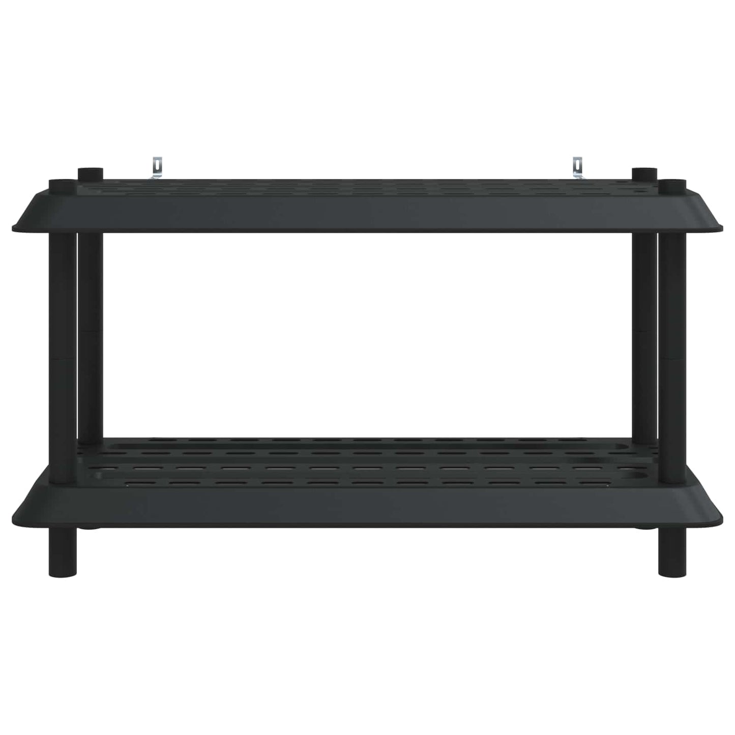 Hyllesystem 2 nivåer 100 x 40 x 55,5 cm PP Antrasitt