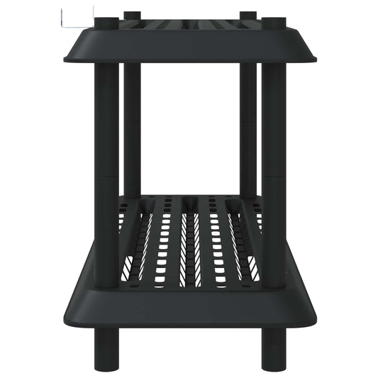 Hyllesystem 2 nivåer 100 x 40 x 55,5 cm PP Antrasitt