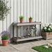 Hyllesystem 2 nivåer 100 x 40 x 55,5 cm PP Lysegrå