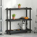 Hyllesystem 3 nivåer 100 x 40 x 96 cm PP Antrasitt