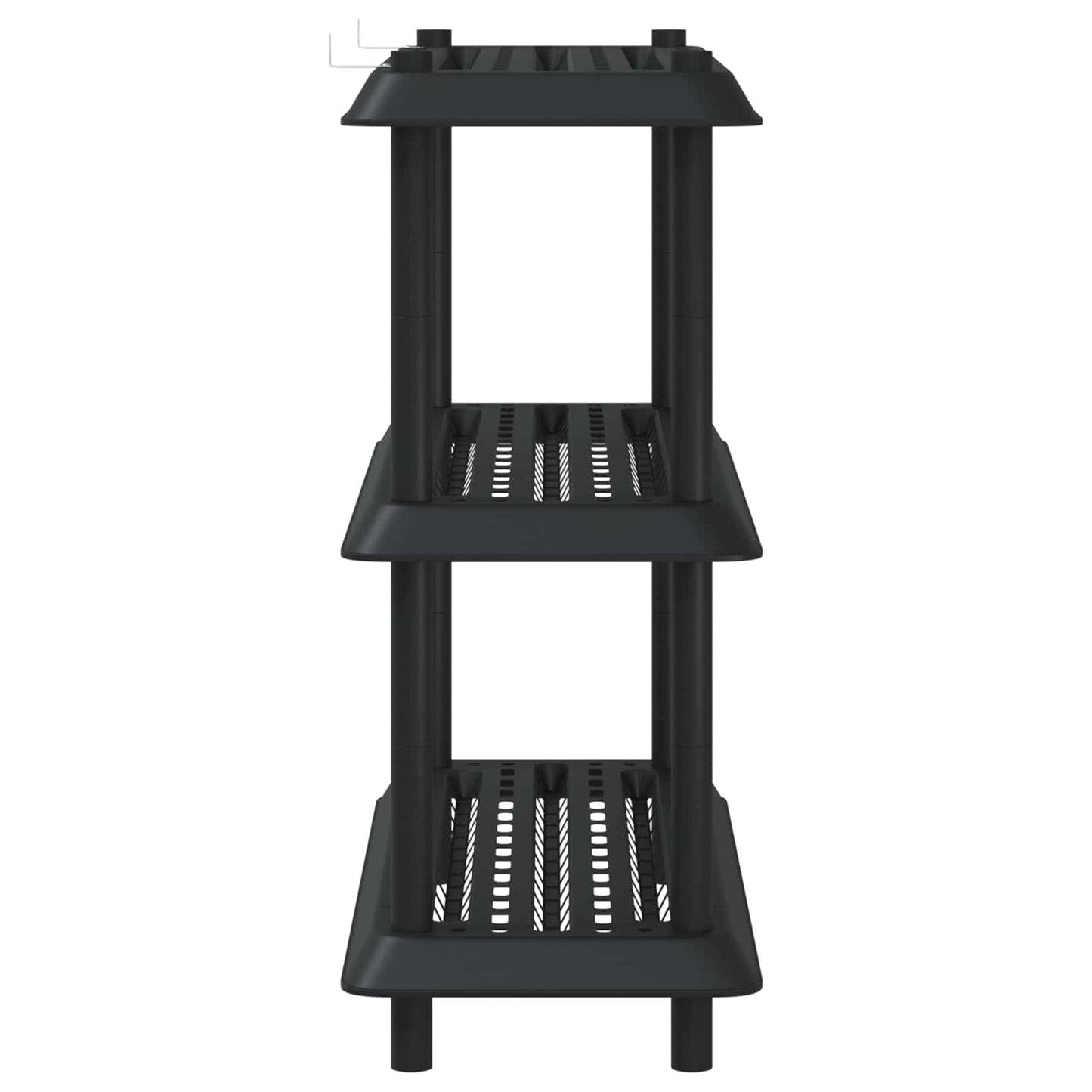 Hyllesystem 3 nivåer 100 x 40 x 96 cm PP Antrasitt