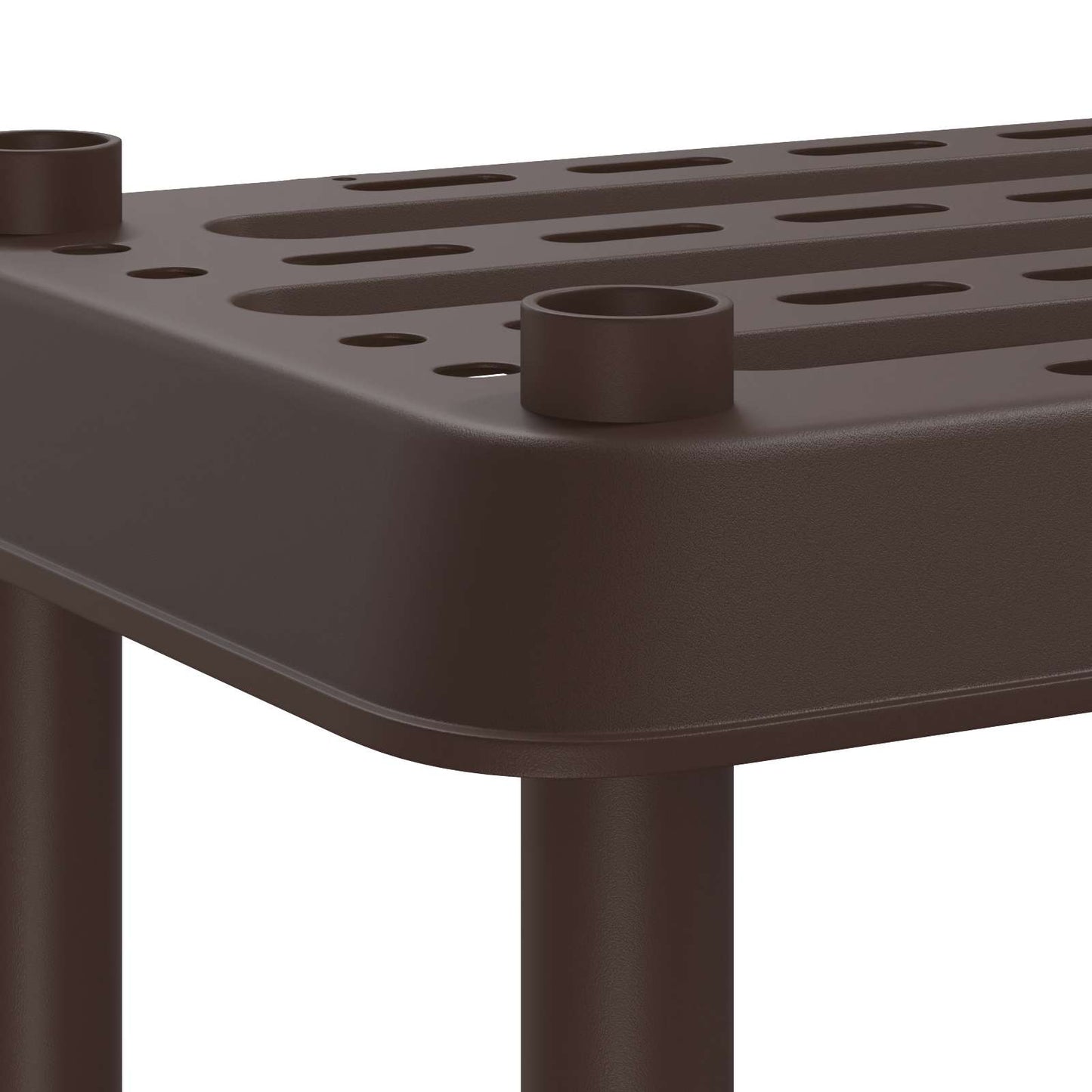 Hyllesystem 3 nivåer 100 x 40 x 96 cm PP Brun