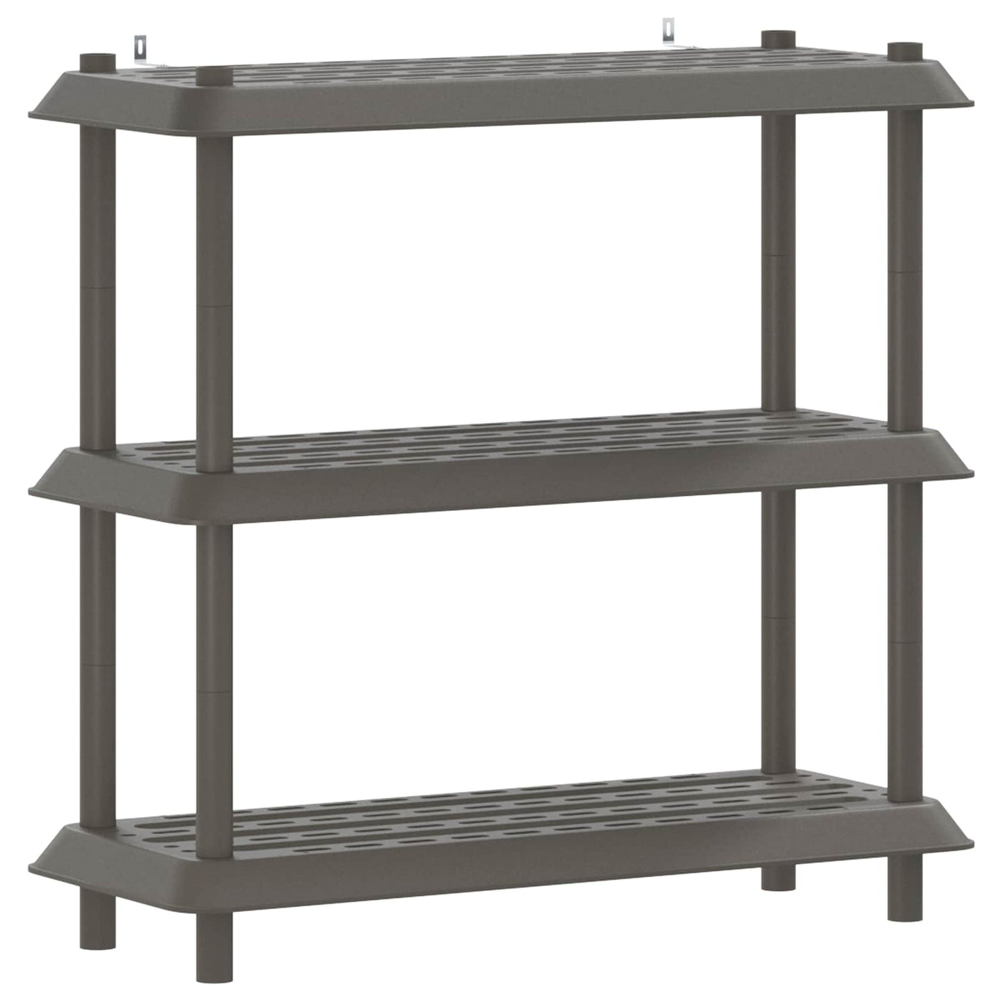Hyllesystem 3 nivåer 100 x 40 x 96 cm PP Lysegrå